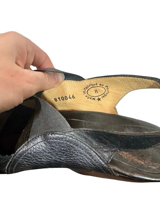 John Fluevog Spur Prepare Hi Leather Chunky Sculptural Curved Platform Sandals - Picture 12 of 15